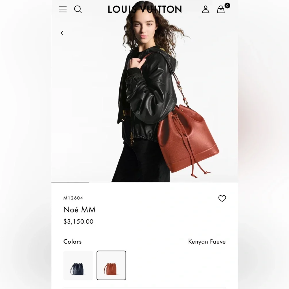 Louis Vuitton Epi Leather Noe MM in Kenyan Fauve - Picture 13 of 15